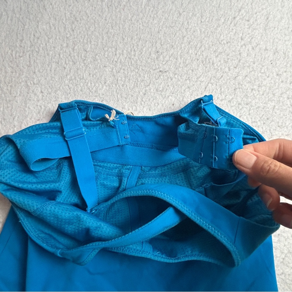 PrAna Tankini Willa Top Womens Small Electro Blue Racerback Built In Bra Support - Picture 9 of 14